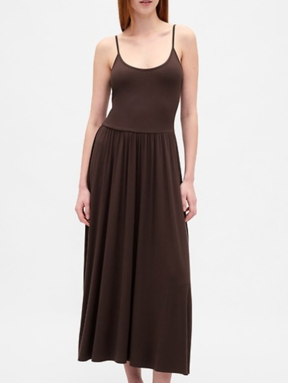 GAP Scoop Neck Maxi Dress 🤎